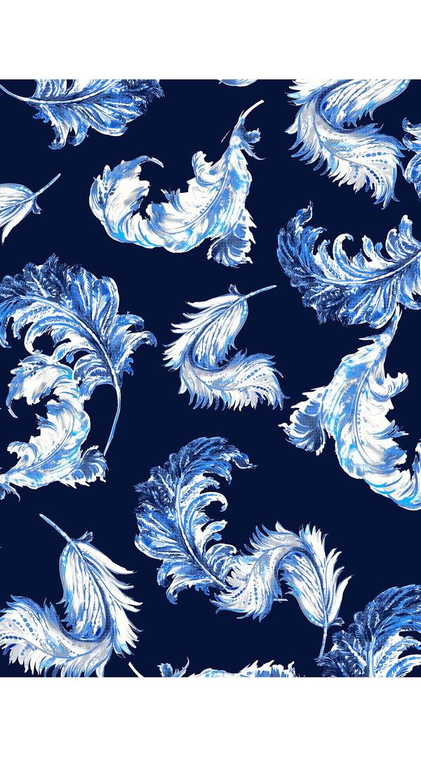 Samantha Sung Audrey Dress #1 Shirt Collar 3/4 Sleeve Long Length Cotton Stretch (Feather Lightness Small Pastel)