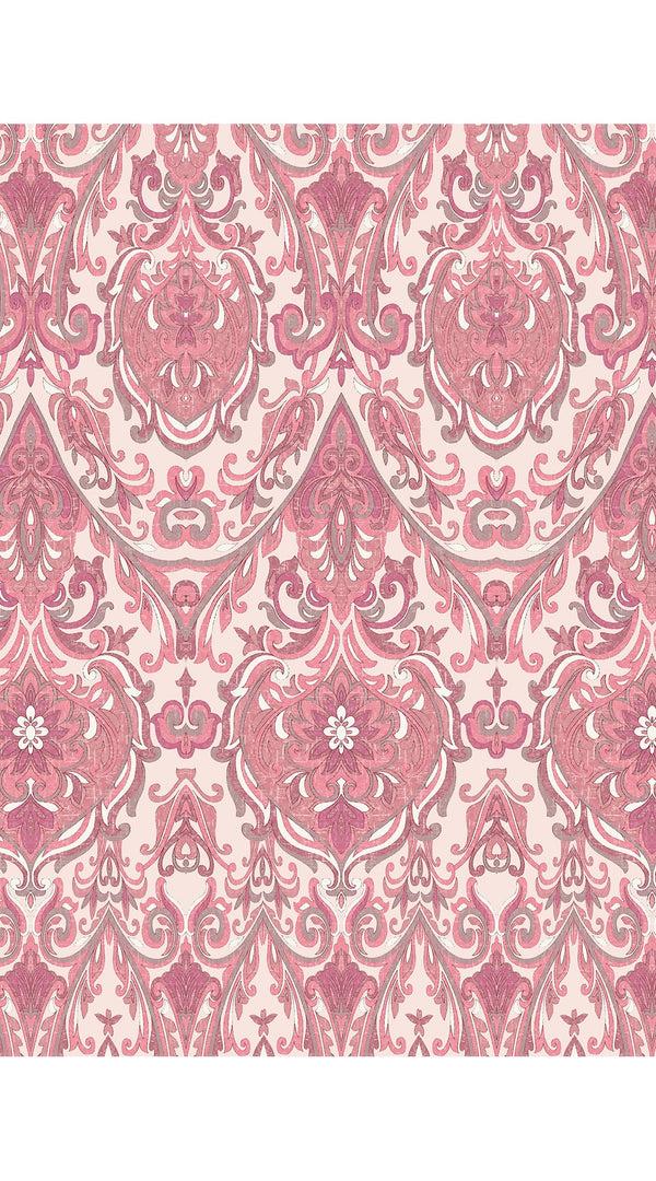 Samantha Sung Audrey Dress #1 Shirt Collar 3/4 Sleeve Long Length Cotton Stretch (Mill Creek Paisley Pastel)