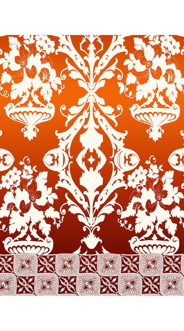 Samantha Sung Audrey Dress #1 Shirt Collar 3/4 Sleeve Long Length Cotton Stretch (Impero Ombre)