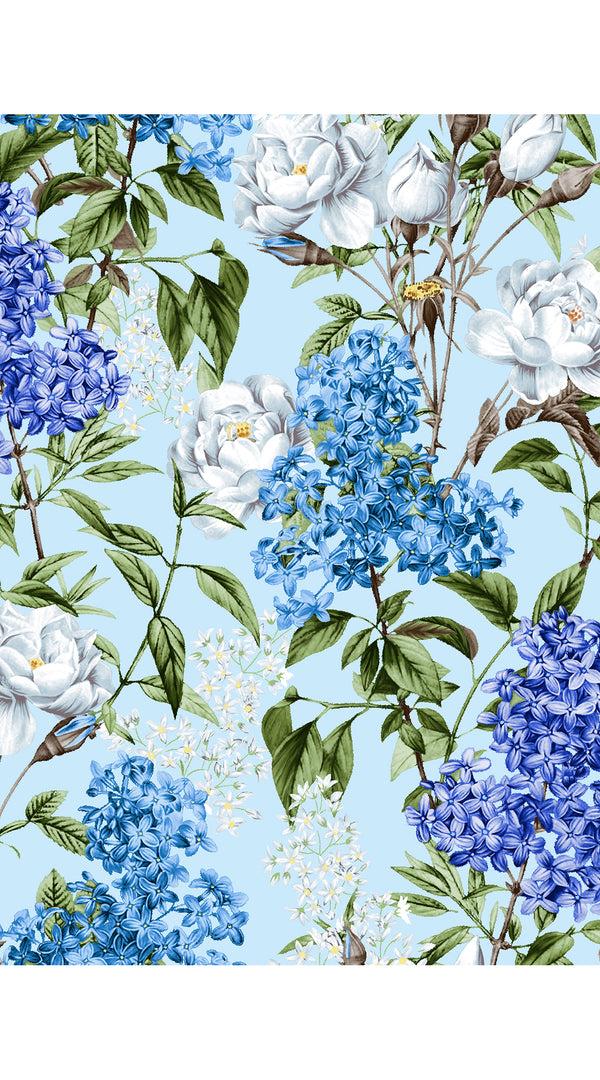 Samantha Sung Audrey Dress #1 Shirt Collar 3/4 Sleeve Long Length Cotton Stretch (Lilac Heaven Pastel)