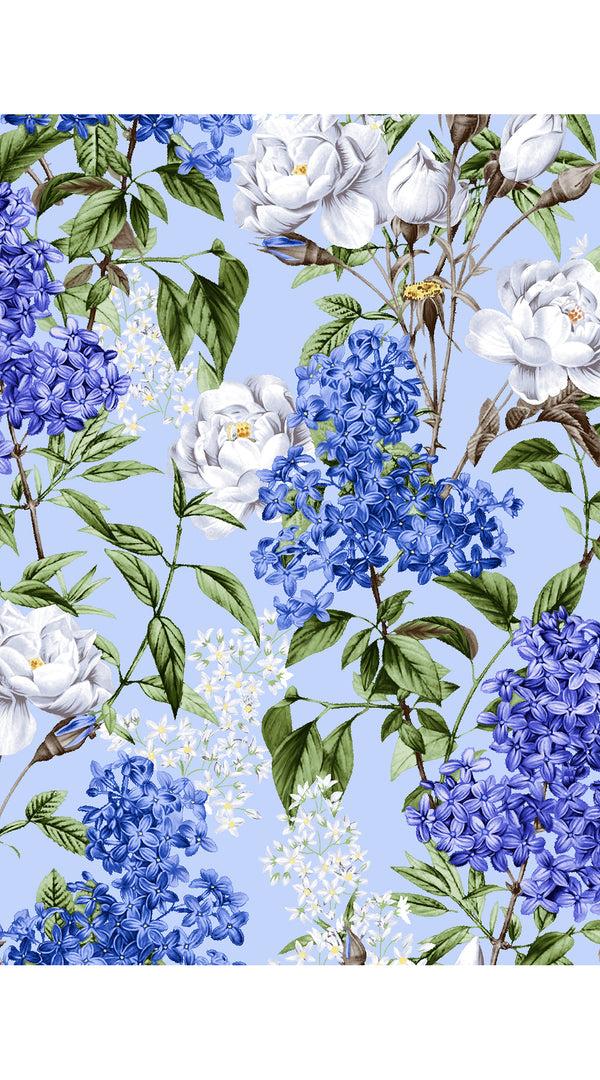 Samantha Sung Audrey Dress #1 Shirt Collar 3/4 Sleeve Long Length Cotton Stretch (Lilac Heaven Pastel)