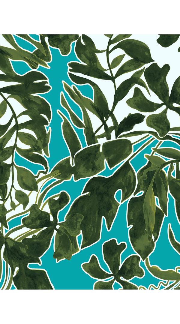 Samantha Sung Audrey Dress #1 Shirt Collar 3/4 Sleeve Long Length Poliamide Taffta (Como Lake Garden Pastel)