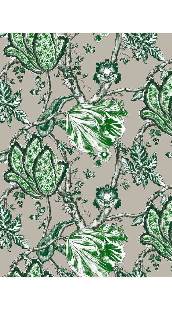 Samantha Sung Audrey Dress #1 Shirt Collar 3/4 Sleeve Midi Length Cotton Stretch (Lillie Toile Pastel)