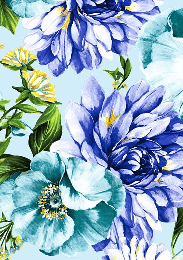 Samantha Sung Audrey Dress #1 Shirt Collar 3/4 Sleeve Regular Length Cotton Stretch (Los Cabos Flower) 10