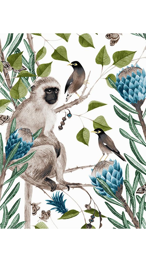 Samantha Sung Audrey Dress #1 Shirt Collar 3/4 Sleeve Regular Length Cotton Stretch (Eastern Monkey White)