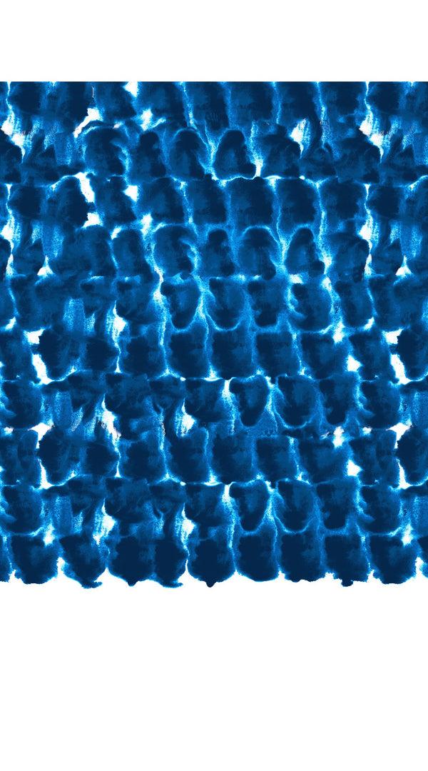 Samantha Sung Audrey Dress #1 Shirt Collar Sleeveless Long Length Poliamide Taffta (Brush Stroke White)