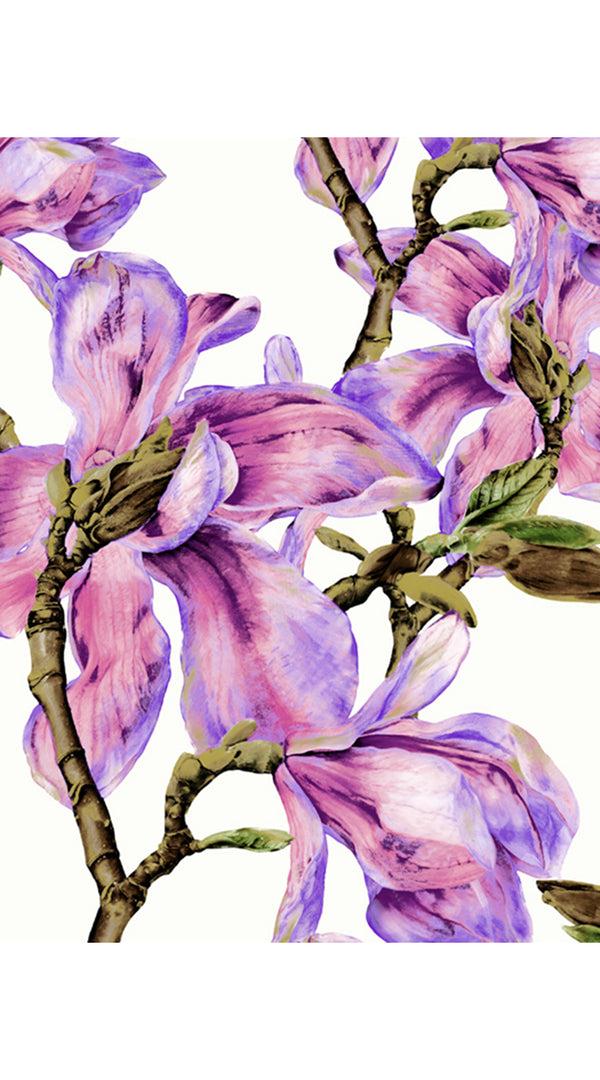 samantha sung Audrey Dress #1 Shirt Collar Sleeveless Regular Length Cotton Stretch (Magnolia Blossom)