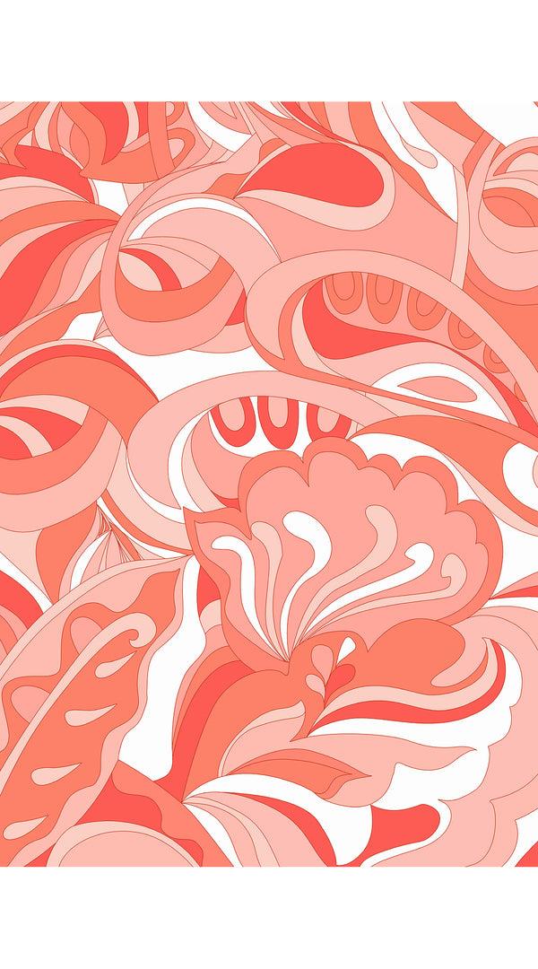 Samantha Sung Audrey Dress #2 Shirt Collar 3/4 Sleeve Long +3 Length Cotton Stretch (Pucciesquae Graphic)