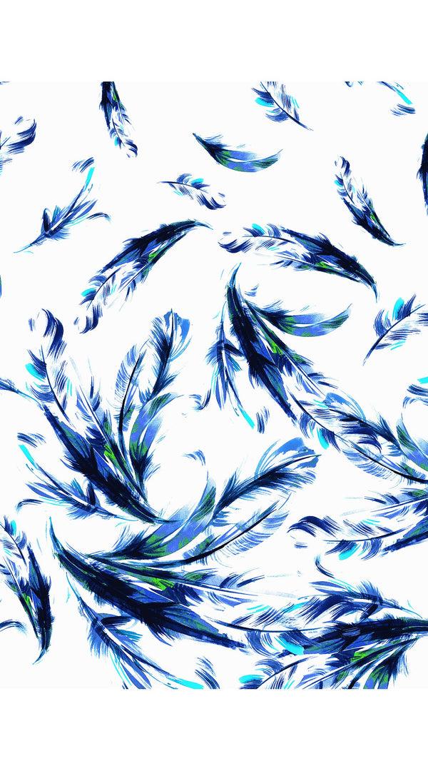 Samantha Sung Audrey Dress #2 Shirt Collar 3/4 Sleeve Midi Length Cotton Stretch (Feather Cascade White)