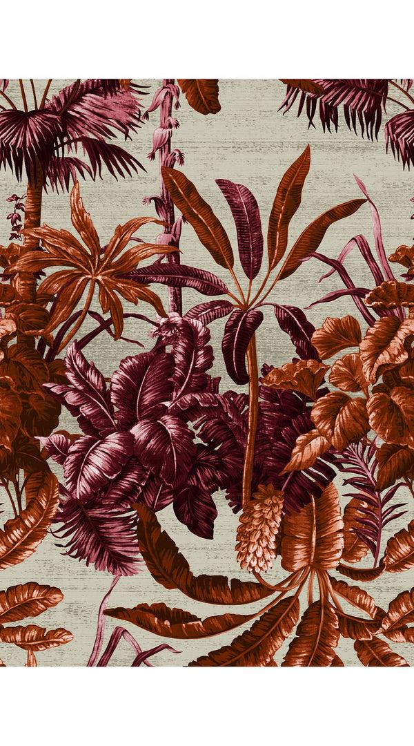 Samantha Sung Audrey Dress #2 Shirt Collar 3/4 Sleeve Midi Length Cotton Stretch (Vintage Palm Beige)