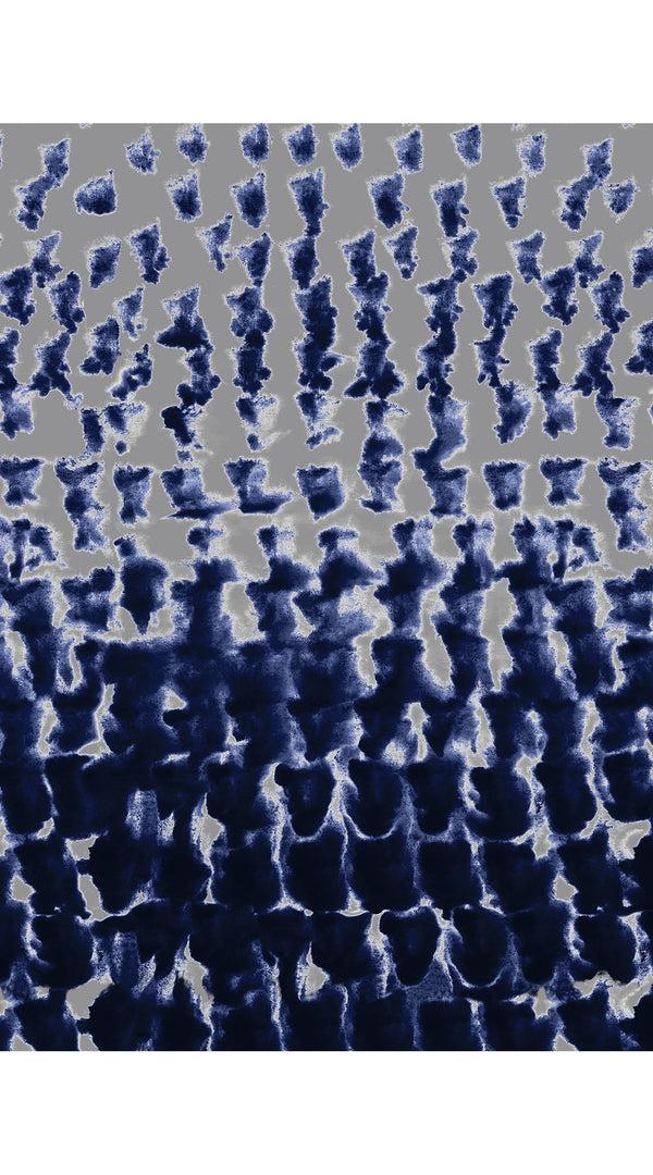 Samantha Sung Audrey Dress #2 Shirt Collar 3/4 Sleeve Midi Length Cotton Stretch (Brush Degrade Multi)