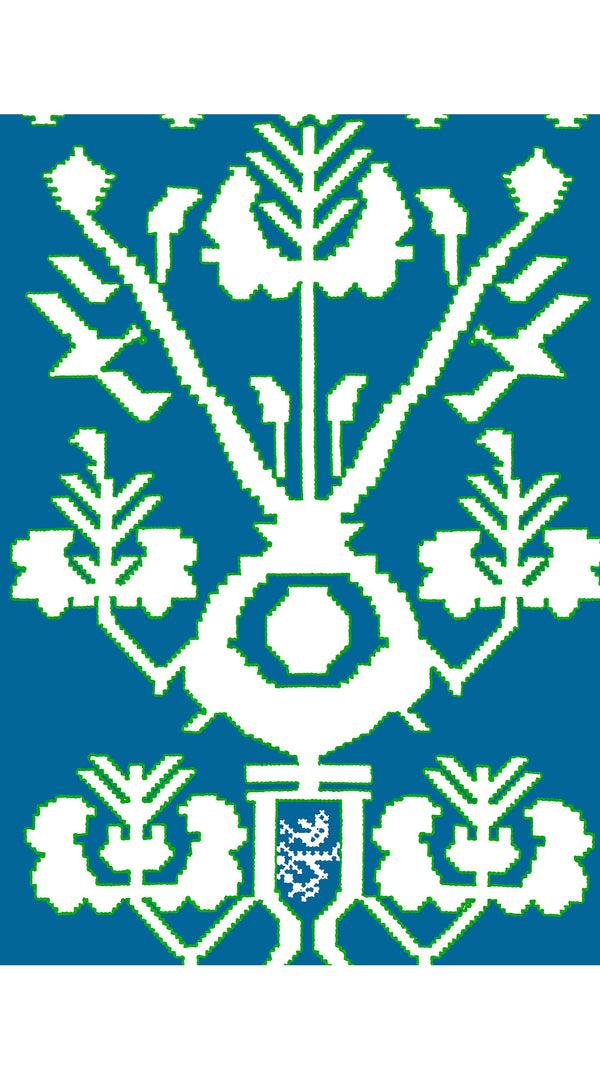 Samantha Sung Audrey Dress #2 Shirt Collar 3/4 Sleeve Midi Length Cotton Stretch (Kos Embroidery Ground)