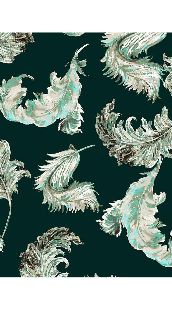 Samantha Sung Audrey Dress #2 Shirt Collar 3/4 Sleeve Midi Length Poplin Stretch (Feather Lightness Dark)