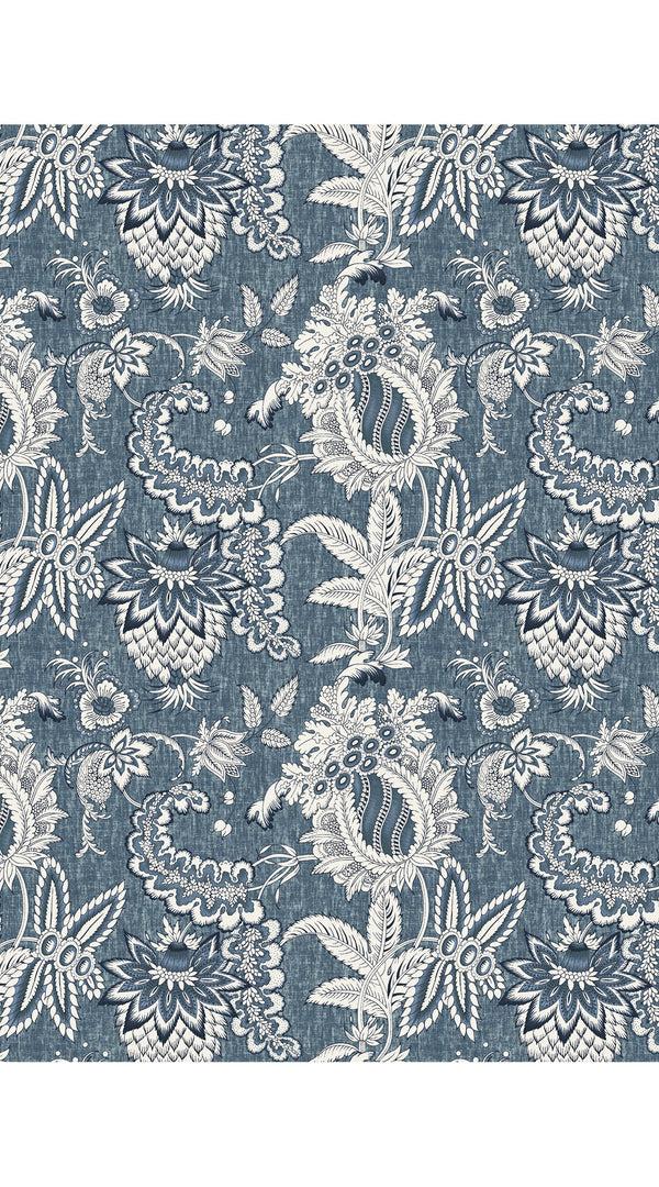 Samantha Sung Audrey Dress #2 Shirt Collar 3/4 Sleeve Midi Length Cotton Stretch (Botanic Antique Dark)