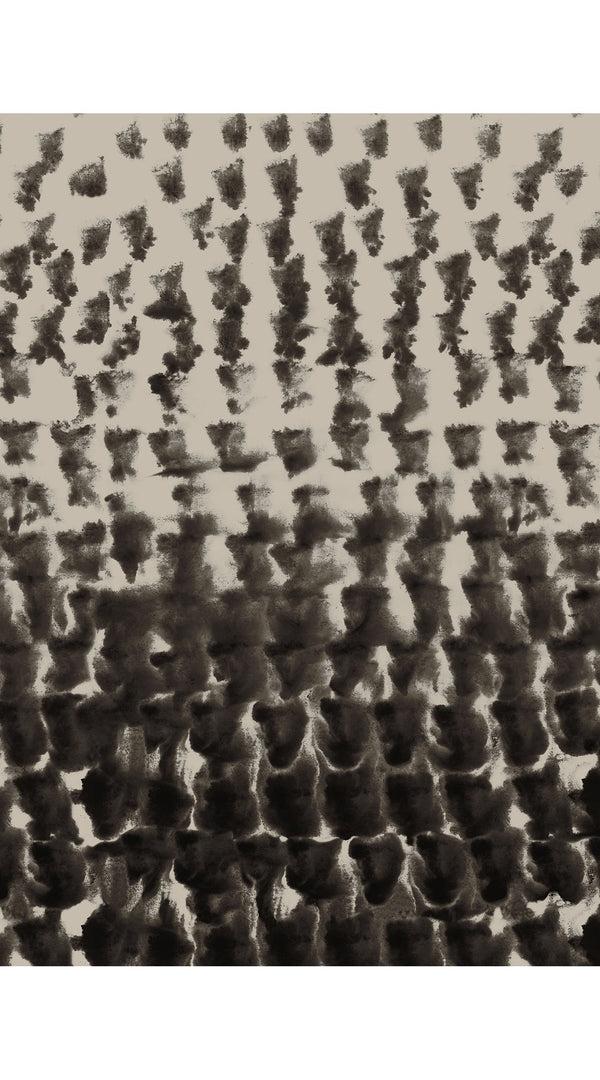 samantha sung Audrey Dress #3 Shirt Collar 3/4 Sleeve Long Length Silk Velvet (Brush Degrade Multi)