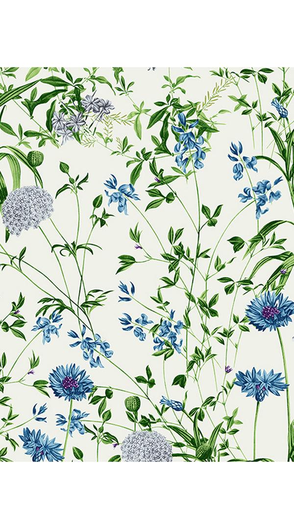 Samantha Sung Audrey Dress #4 Crew Neck 3/4 Tie Sleeve Midi Length Cotton Musola (Hempstead Flower)