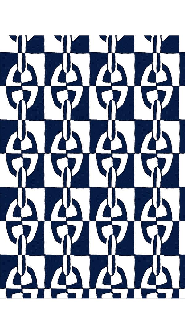 Samantha Sung Audrey Dress #4 Shirt Collar 3/4 Sleeve Long Length Cotton Stretch (Geometric Chain)