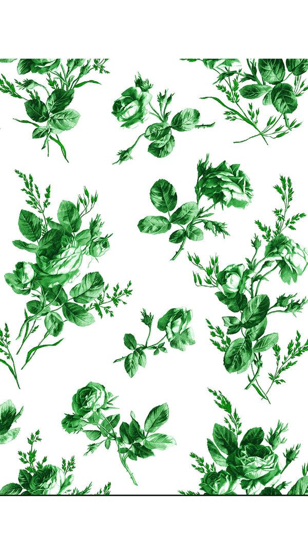 Samantha Sung Audrey Dress #4 Shirt Collar 3/4 Sleeve Long Length Cotton Musola (Thorn Bud Rose Small White)