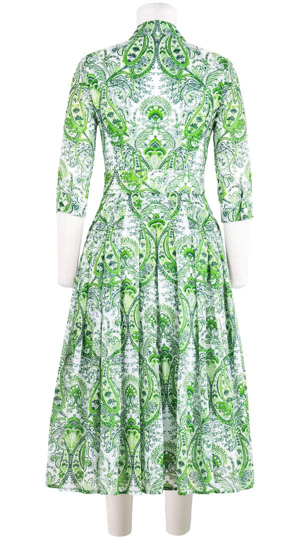 Samantha Sung Audrey Dress #4 Shirt Collar 3/4 Sleeve Long Length Musola (Russian Paisley) 2