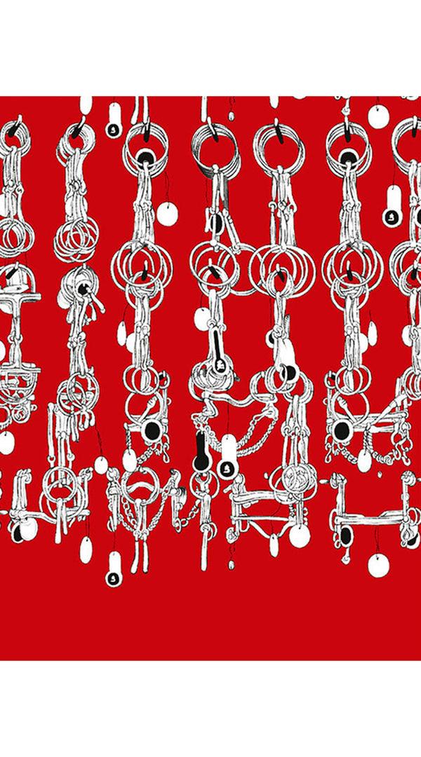 Samantha Sung Audrey Dress #4 Shirt Collar 3/4 Sleeve Long Length Cotton Musola (Horse Chain)