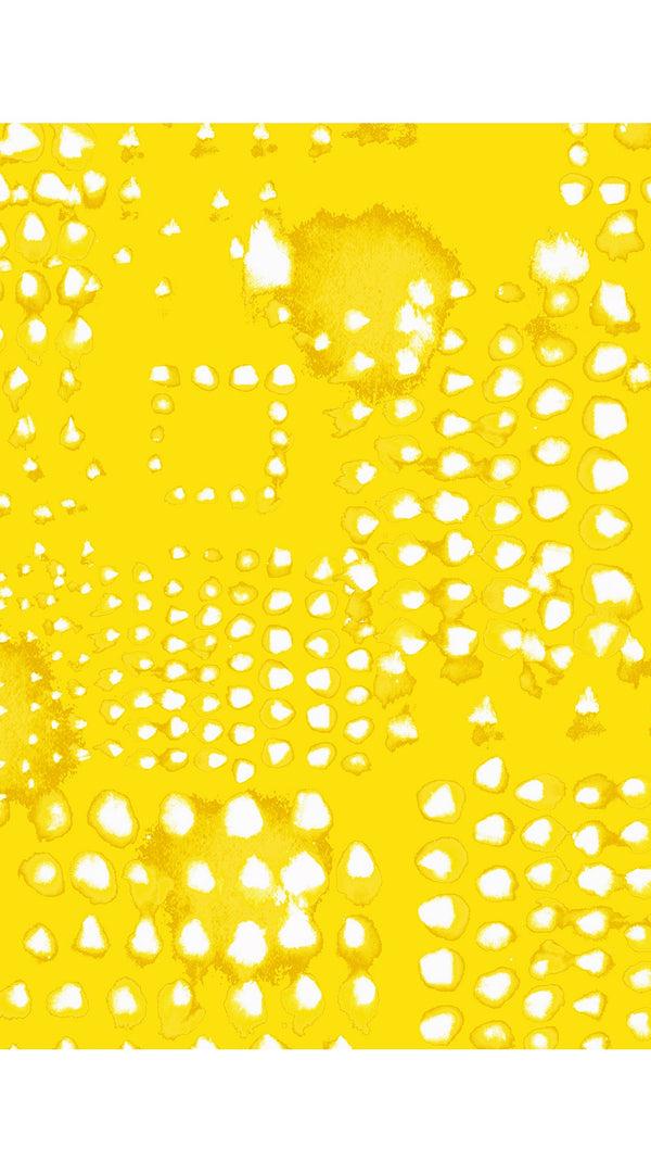 Samantha Sung Audrey Dress #4 Shirt Collar 3/4 Sleeve Midi Length Cotton Musola (Tie Dye Geometric Bright)