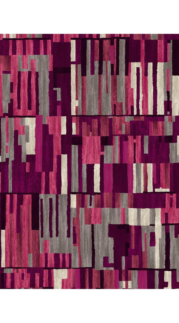 Samantha Sung Audrey Dress #4 Shirt Collar 3/4 Sleeve Midi Length Wool (Granada Rug)