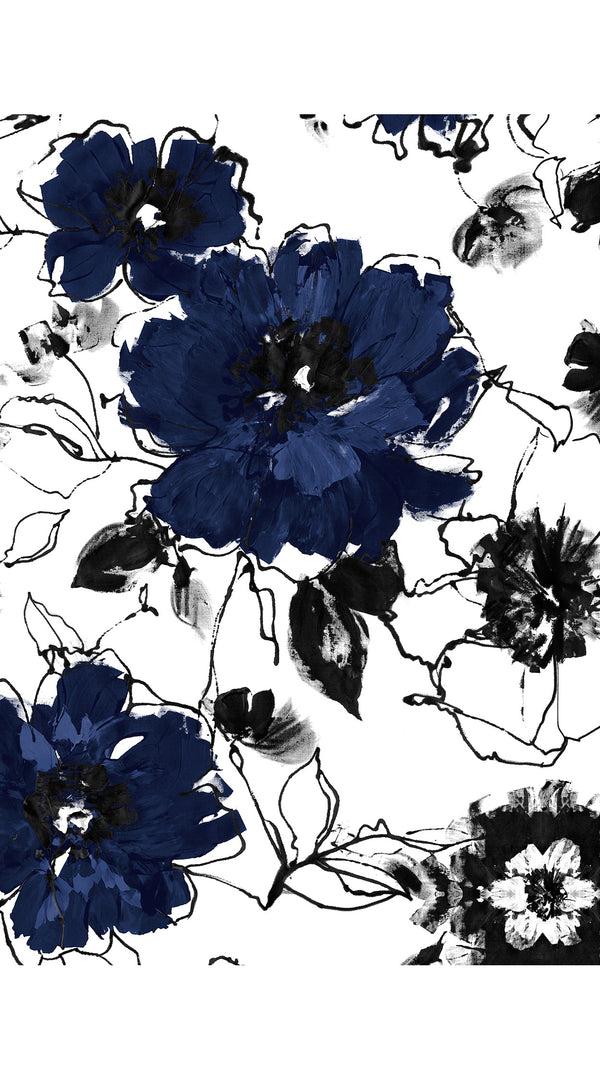 Samantha Sung Audrey Dress #4 Shirt Collar 3/4 Sleeve Midi Length Cotton Musola (Fiori D'este Small)