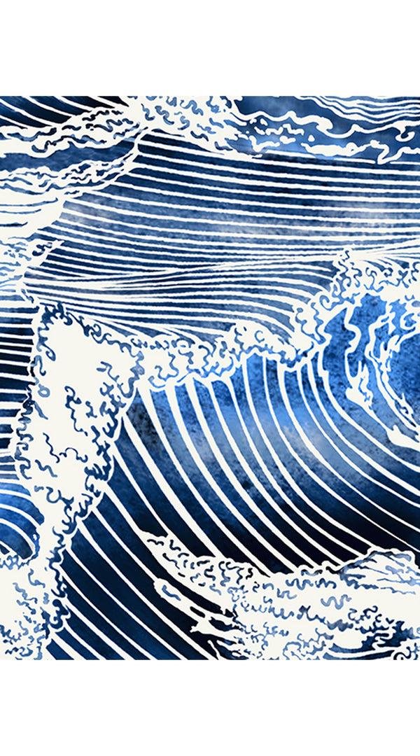 Samantha Sung Audrey Dress #4 Shirt Collar 3/4 Sleeve Midi Length Cotton Musola (Pacific Wave)