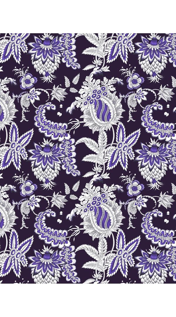 Samantha Sung Audrey Dress #4 Shirt Collar 3/4 Sleeve Midi Length Cotton Musola (Botanic Antique Small Pastel)