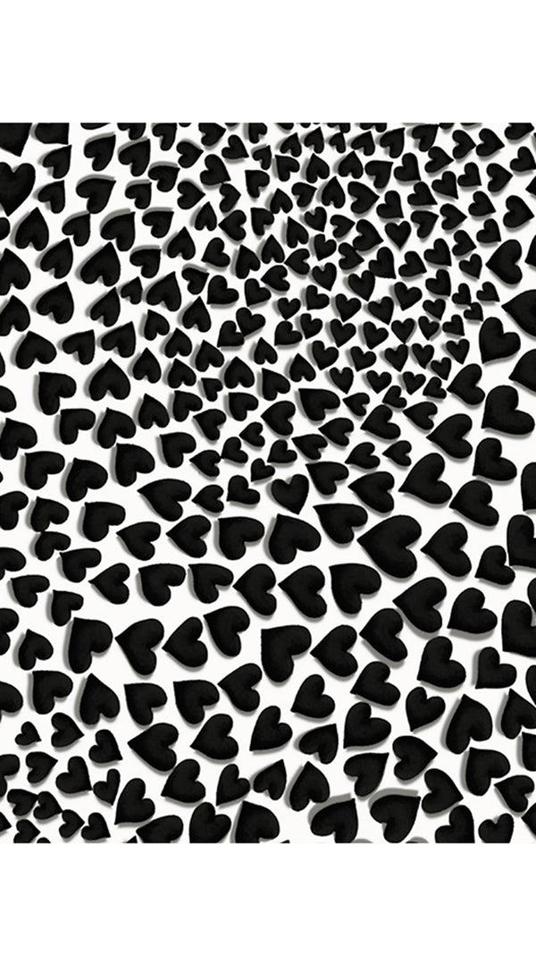 Samantha Sung Audrey Dress #4 Shirt Collar 3/4 Sleeve Midi Length Cotton Musola (Heart Wave Big)