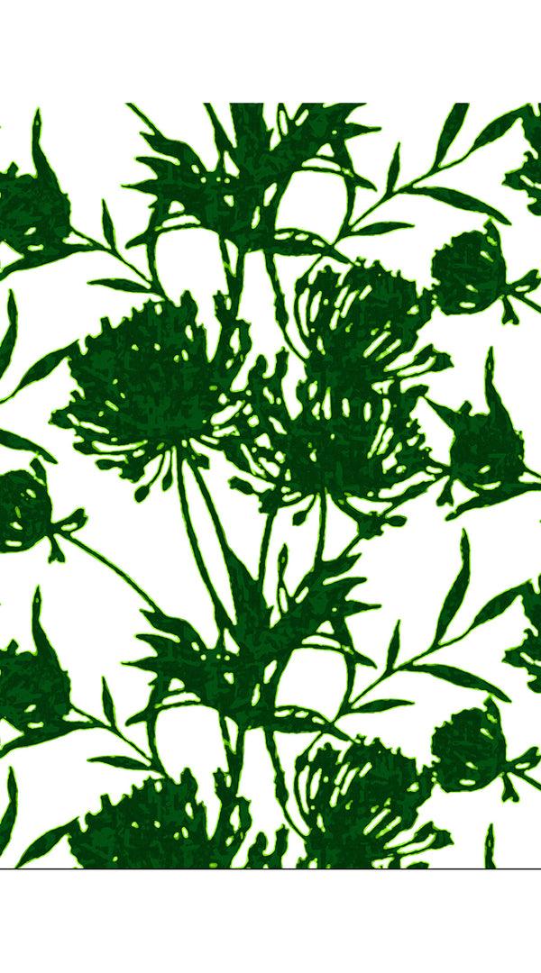 Samantha Sung Audrey Dress #4 Shirt Collar 3/4 Sleeve Midi Length Cotton Musola (Primavery Silhouette White)