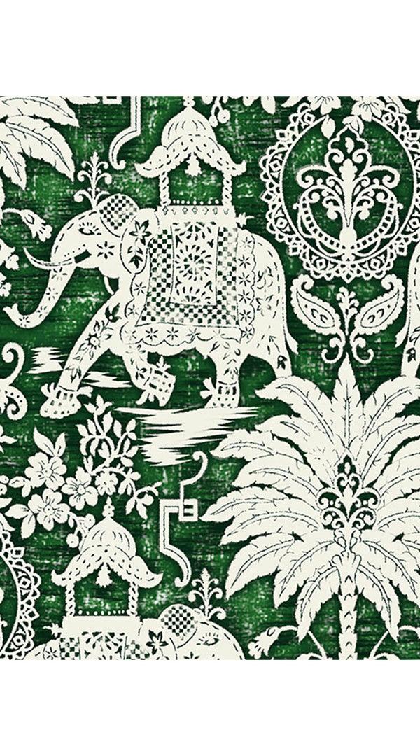 Samantha Sung Audrey Dress #4 Shirt Collar 3/4 Sleeve Midi Plus Length Cotton Musola (Elephant Bandana)