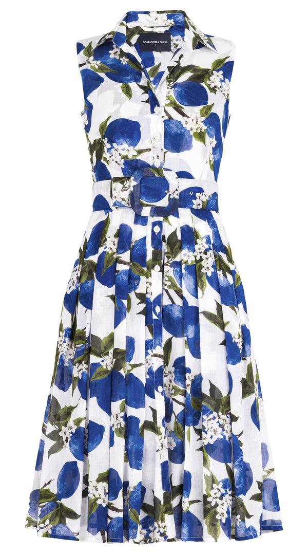 Samantha Sung Audrey Dress #4 Shirt Collar Sleeveless Long Musola (Lemon Original) 2