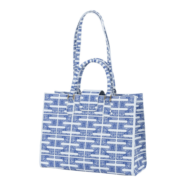 Samantha Sung Audrey Tote_Medium_Bauhaus SS_White Admiral Blue