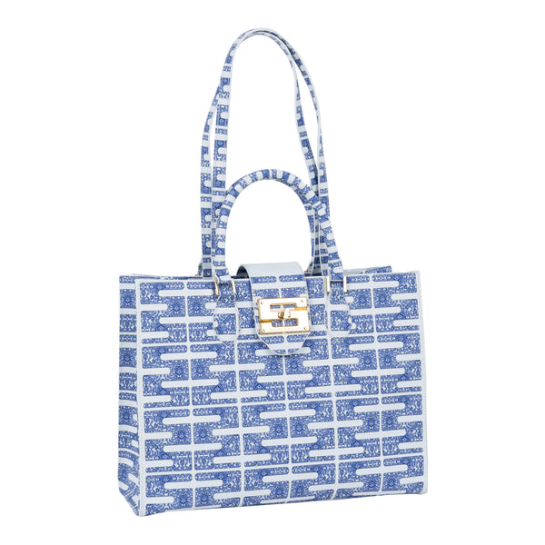 samantha sung Audrey Tote_Medium_Bauhaus SS_White Admiral Blue