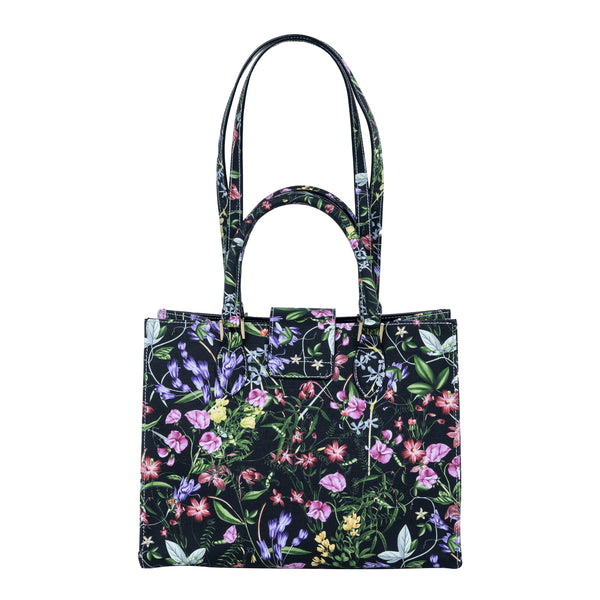 Samantha Sung Audrey Tote_Medium_Fairy Tail Flower_Black