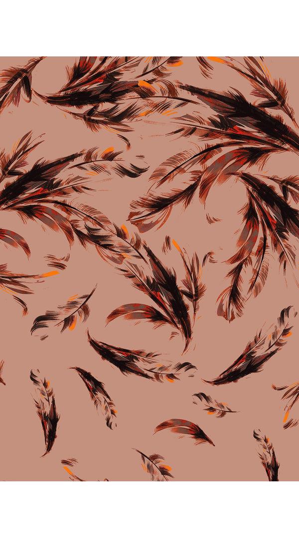 Samantha Sung Claire Dress Shirt Collar Cap Sleeve Regular Length Cotton Stretch (Feather Cascade Multi)