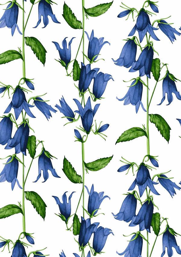 Samantha Sung [Create Your Own] Cotton Musola (Blue Bell Flower Small White)