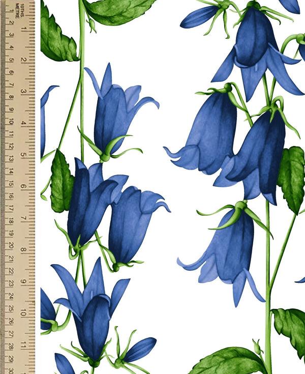Samantha Sung [Create Your Own] Cotton Musola (Blue Bell Flower Small White)