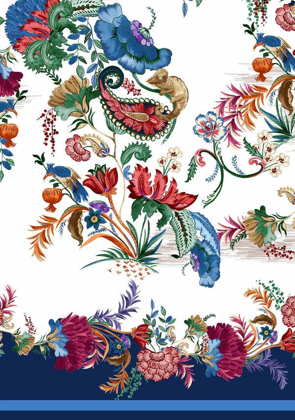 Samantha Sung [Create Your Own] Cotton Musola (Eastern Paisley Flower)