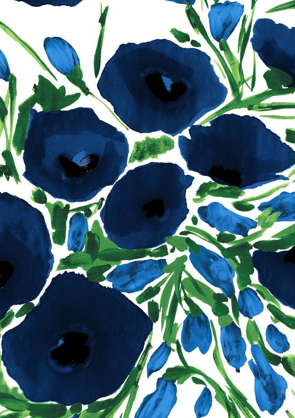 Samantha Sung [Create Your Own] Cotton Musola (Fiori Poppy Big White)