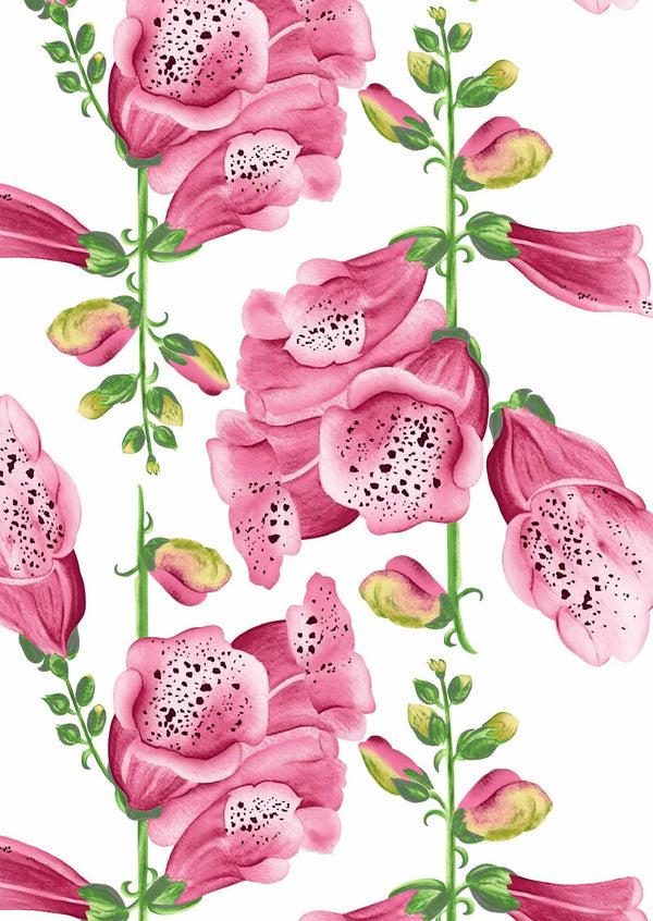 Samantha Sung [Create Your Own] Cotton Musola (Fox Glove Flower Small White)