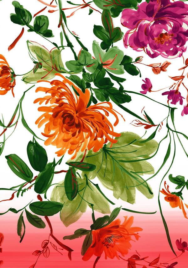 Samantha Sung [Create Your Own] Cotton Musola (Oriental Flower Ombre)