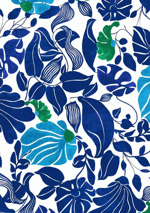 Samantha Sung [Create Your Own] Cotton Musola (Pacific Monster Leaves White)