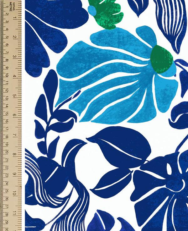 Samantha Sung [Create Your Own] Cotton Musola (Pacific Monster Leaves White)