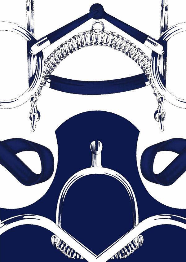 Samantha Sung [Create Your Own] Cotton Musola (Secretariat Horse White Bright)