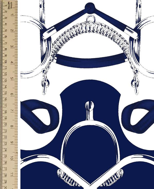 Samantha Sung [Create Your Own] Cotton Musola (Secretariat Horse White Bright)