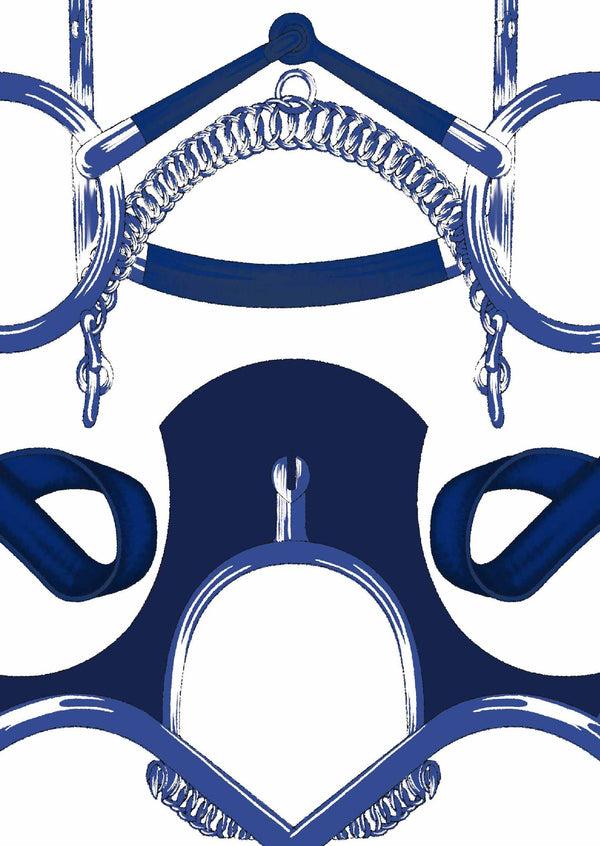 Samantha Sung [Create Your Own] Cotton Musola (Secretariat Horse White Pastel)