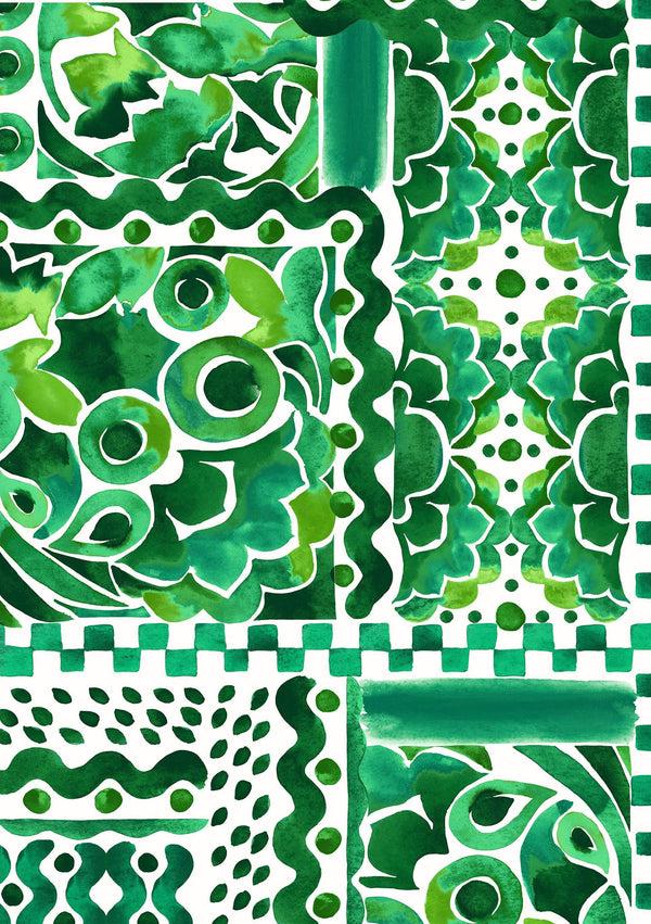 Samantha Sung [Create Your Own] Cotton Musola (Watercolor Tile Mono)