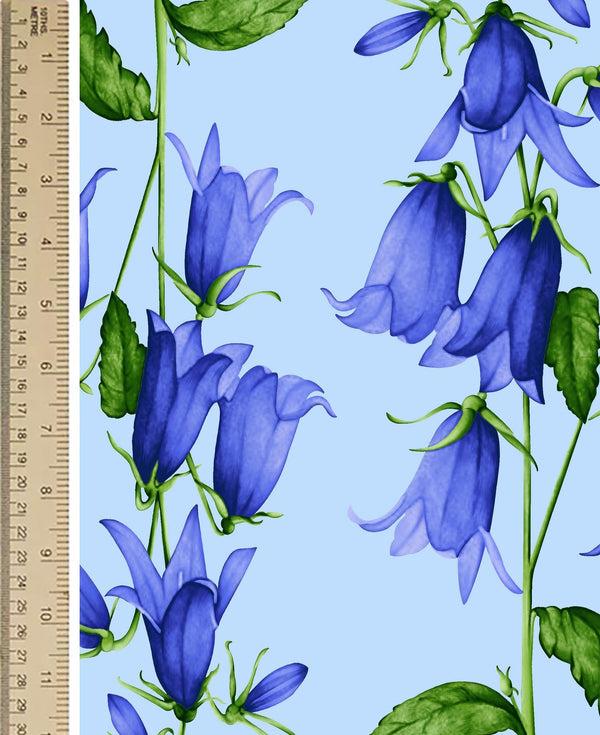 Samantha Sung [Create Your Own] Cotton Stretch (Blue Bell Flower Small Pastel)